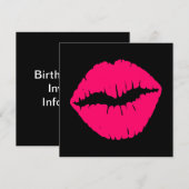 Roze glans kaart (Voorkant / Achterkant)