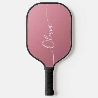 Roze Glans Naam Op Maat Pickleball Cadeau voor Haa Paddle
