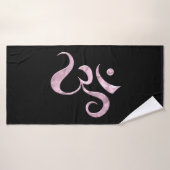 Roze Glans Om Badhanddoek (Badhanddoek)