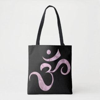 Roze Glans Om Tote Bag
