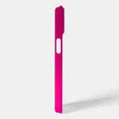 Roze glanzende faux metal aangepaste naam Case-Mate iPhone case (Achterkant / Rechts)