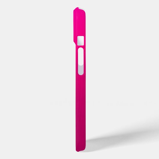 Roze glanzende faux metal aangepaste naam Case-Mate iPhone case (Achterkant / Links)