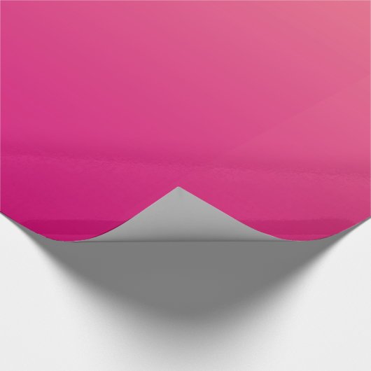 Roze, glanzende omlooppapier cadeaupapier (Hoek)