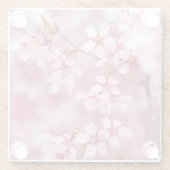 Roze Glas Coster Glazen Onderzetter (Achterkant)