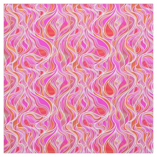 Roze Glas in lood Abstract Stof (Swatch)