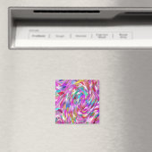 Roze glas magneet (Insitu (Vaatwasser))