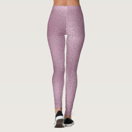 Roze glasvormgeving leggings (Achterkant)