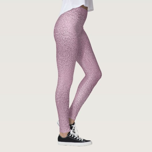 Roze glasvormgeving leggings (Rechts)