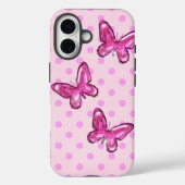 Roze glazen botervliegen Case-Mate iPhone case (Achterkant)