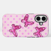 Roze glazen botervliegen Case-Mate iPhone case (Achterkant (horizontaal))