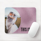 Roze glazen foto-Lijst Muismat (Met muis)