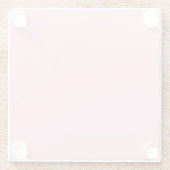 Roze glazen onderzetter (Achterkant)