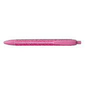 Roze glazen pen pen (Achterkant)