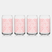 Roze Glazen Set met Can Vorm | Chic Esthetisch Dri (Achterkant)