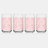 Roze Glazen Set met Can Vorm | Chic Esthetisch Dri (Voorkant)