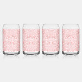 Roze Glazen Set met Can Vorm | Chic Esthetisch Dri (Links)