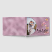 Roze glazen trouwfoto frame gastenboek (Volledig)