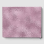 Roze glazen trouwfoto frame gastenboek (Achterkant)