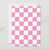 Roze Glimlachende Happy Face Kids Verjaardagsfeest Kaart (Achterkant)