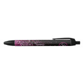 Roze Glimmer Cascade Douane Autograaf Pen (Bovenkant)