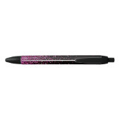 Roze Glimmer Cascade Douane Autograaf Pen (Achterkant)