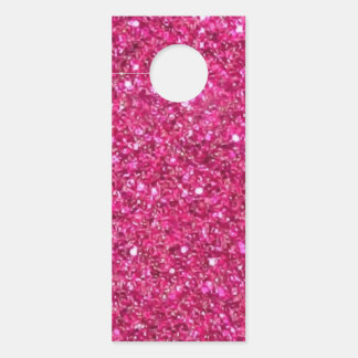 Roze glinsterend frame deurhanger