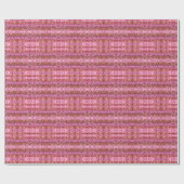 Roze glinsterend glitterpatroon cadeaupapier (Vlak)