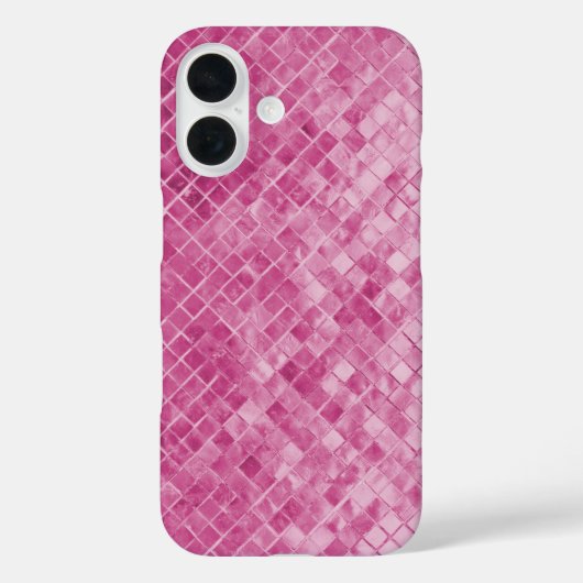 roze glinsterende getextureerde tegel Case-Mate iPhone case (Achterkant)