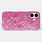 roze glinsterende getextureerde tegel Case-Mate iPhone case (Achterkant (horizontaal))