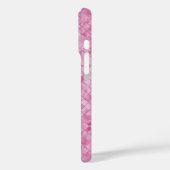 roze glinsterende getextureerde tegel Case-Mate iPhone case (Achterkant / Links)