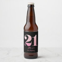 Roze Glitter 21e verjaardagsfeestje