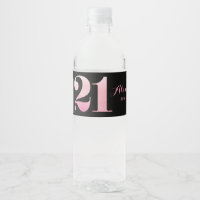 Roze Glitter 21e verjaardagsfeestje