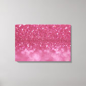 Roze glitter achtergrond canvas afdruk (Voorkant)