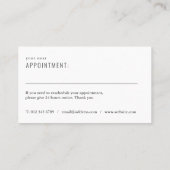 Roze Glitter Afspraak Herinneringskaart Afsprakenkaartje (Achterkant)