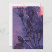 Roze Glitter Alternative Gothic Luxury Handfasting Kaart (Achterkant)