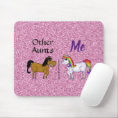 Roze glitter Andere nonicorn Muismat (Met muis)