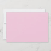 Roze glitter Baby is een meisje dat Baby shower ui Kaart (Achterkant)