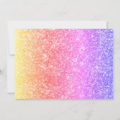 Roze Glitter Bachelorette Kaart (Achterkant)