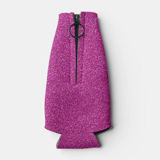 Roze Glitter Bacherolette Party Favor Bride Foto Flesjeskoeler (Achterkant)