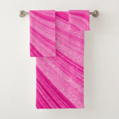 Roze glitter bad handdoek (Insitu)