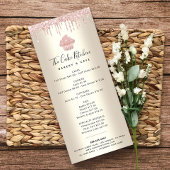 Roze glitter Bakery Cupcake Gold Pastry Chef Menu