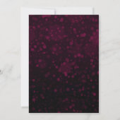 Roze Glitter Ballen Kerst Diner Feest Kaart (Achterkant)