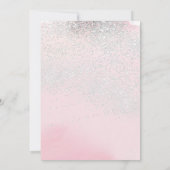 Roze Glitter Ballerina'schoenen & Tutu Verjaardags Kaart (Achterkant)