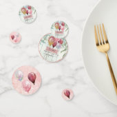 Roze Glitter Ballonnen Eucalyptus Baby Meisje Douc Confetti (Groep)