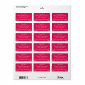 Roze Glitter Beauty Brochure Sticker (Full Sheet)