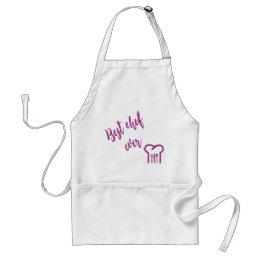 Roze glitter beste chef ooit standaard schort