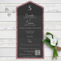Roze Glitter & Black Glam QR-code