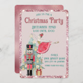  roze glitter & Blauwgroen kerstkerst Kaart (Voorkant / Achterkant)