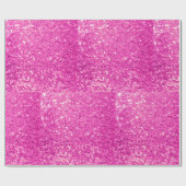 Roze glitter bling cadeaupapier (Vlak)