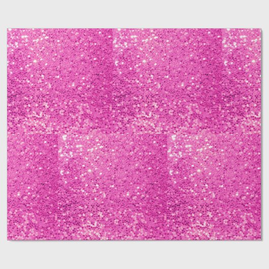 Roze glitter bling cadeaupapier (Vlak)